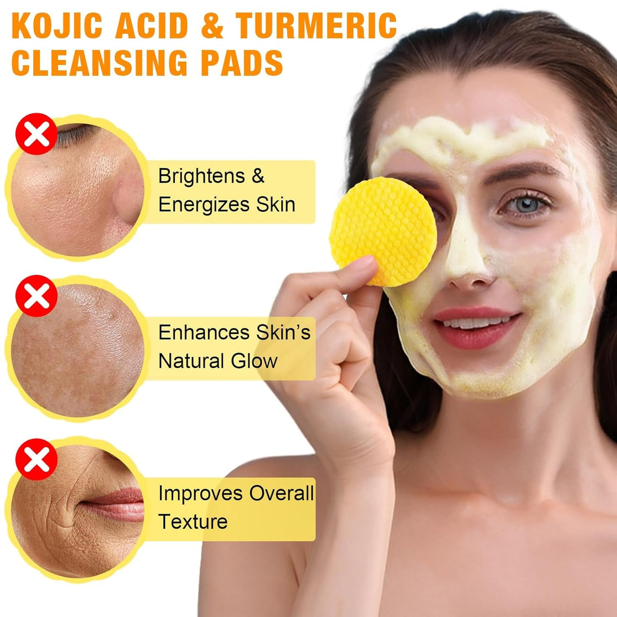 Turmeric + Kojic Acid Cleansing Pads