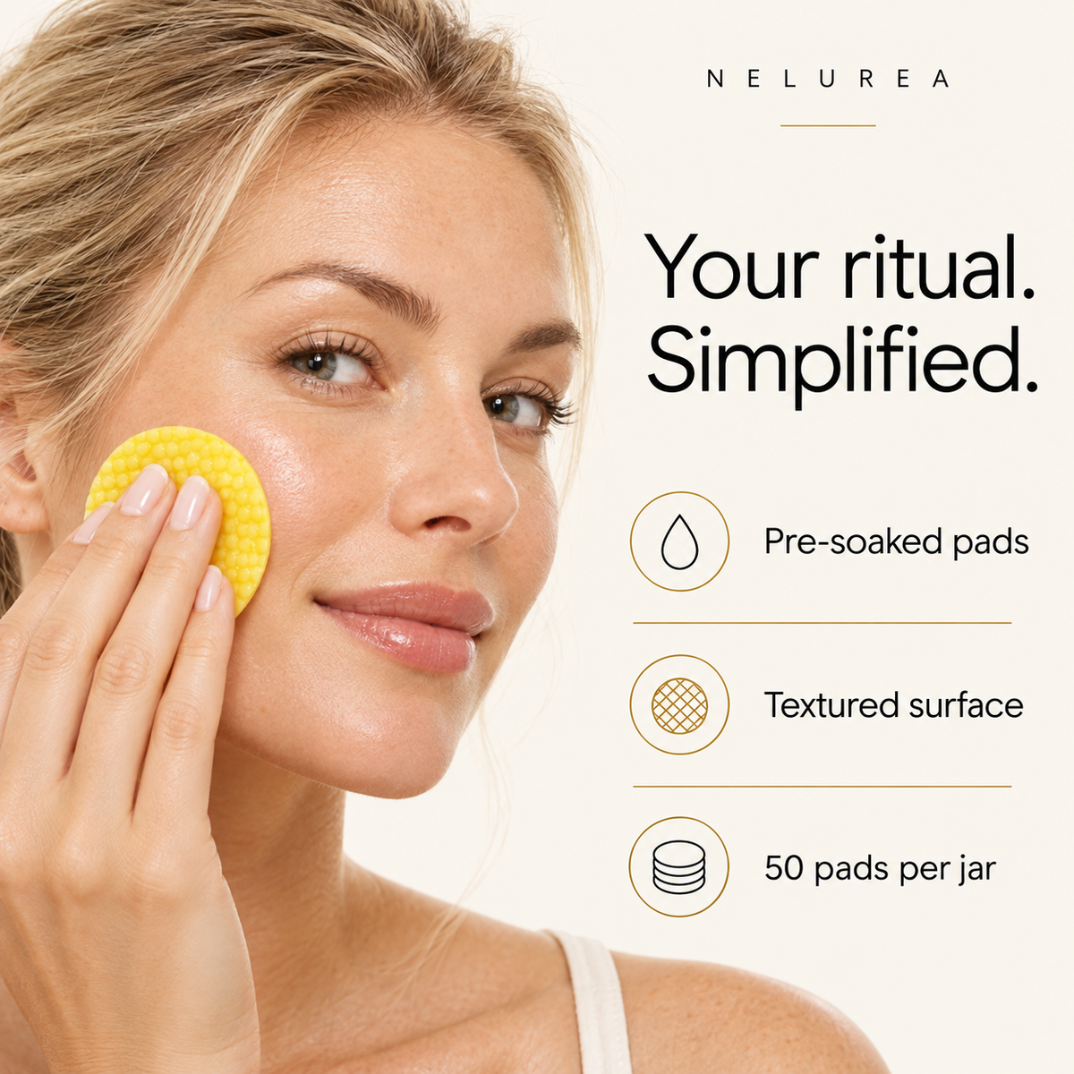 Pre Cleanse Routine Turmeric + Kojic Acid Cleansing Pads โ Nelurea